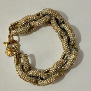 J CREW PAVE CHUNKY LINK BRACELET